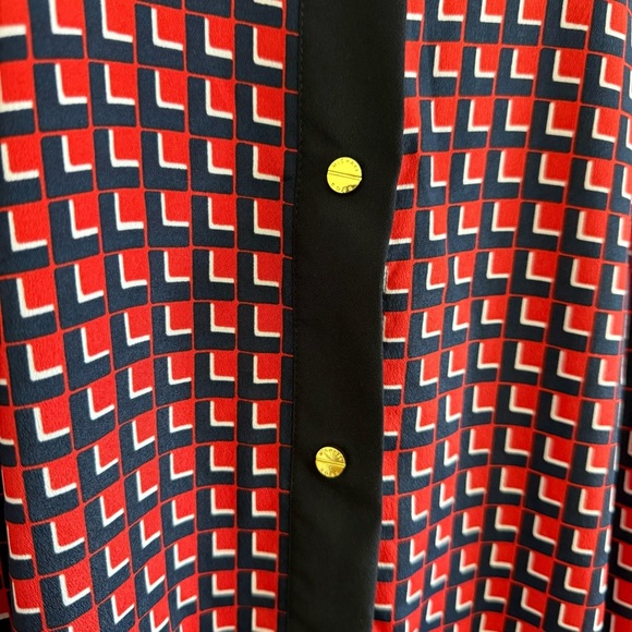 Michael Kors Red and Navy Romper Size Medium - Picture 4 of 6